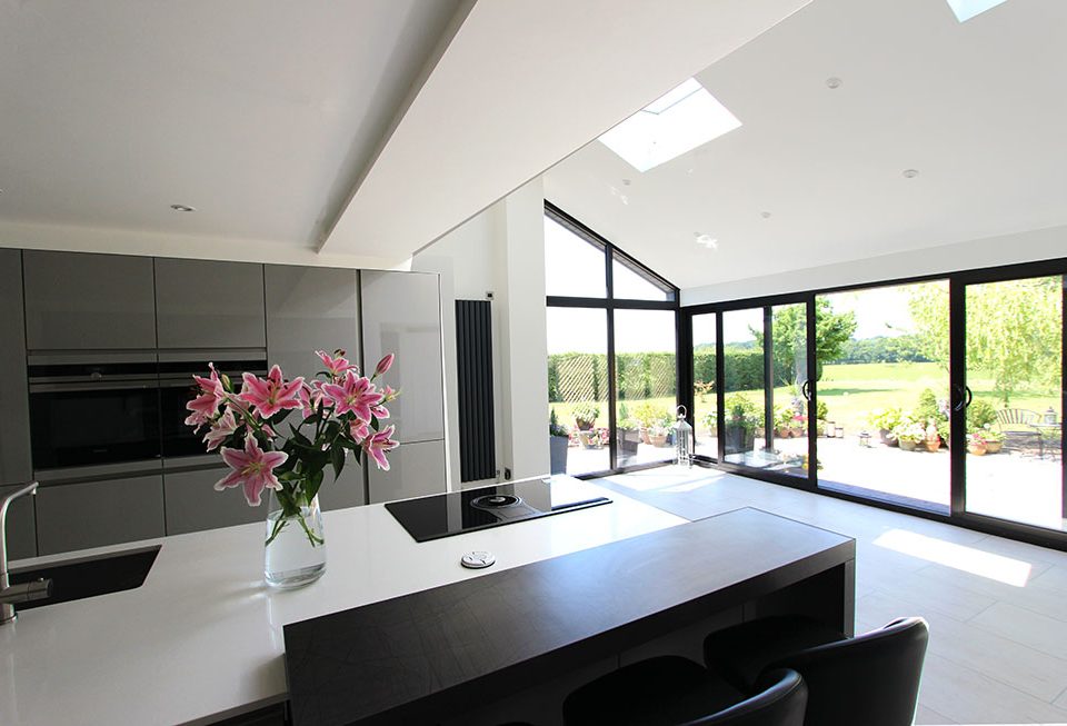 Schuller Kitchens NX901 Gloss Glass Stone Grey